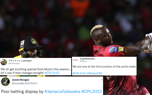 ‘Amazing Win’ – Twitter rejoices as Trinbago Knight Riders thump Jamaica Tallawahs by four wickets