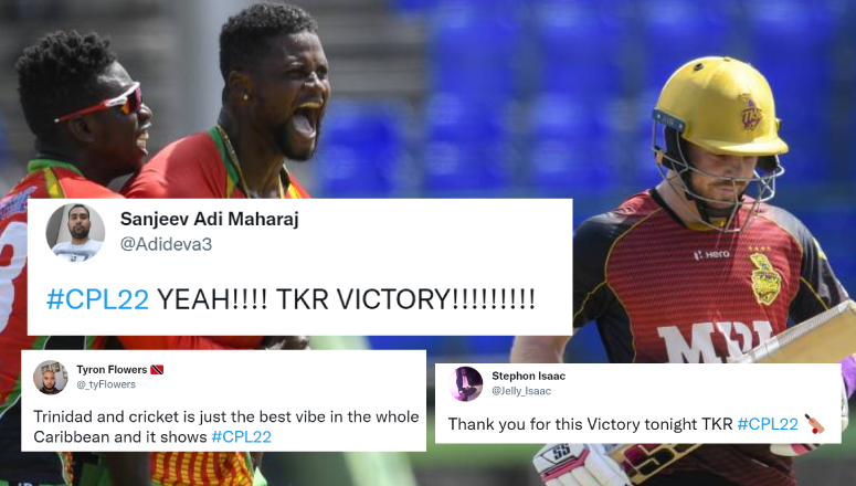 ‘A superb all-round performance’ – Twitter thrilled as Trinbago Knight Riders register clinical win over Guyana Amazon Warriors