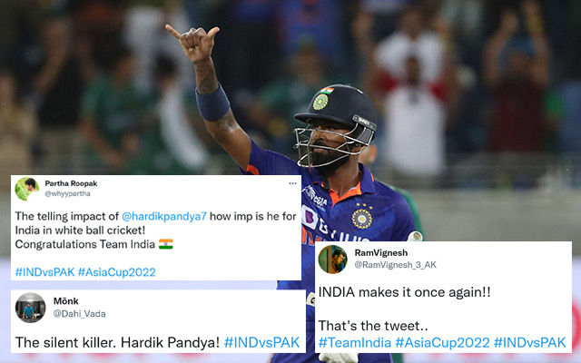 ‘A total humdinger with ebbs and flows’- Twitter over the moon as India register a nail biter over Pakistan