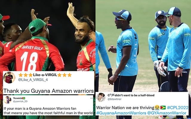 ‘Great game by the Warriors’ – Twitter rejoices as Guyana register a superb win against St Lucia Kings