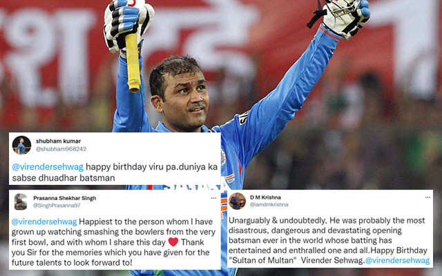 ‘HBD Greatest Entertainer’ – Fans wish Virender Sehwag a happy birthday as he turns 44