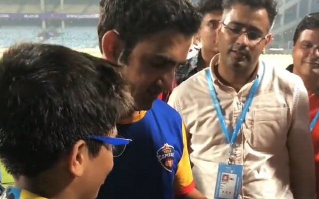 Watch: Gautam Gambhir’s sweet gesture to a fan wins hearts, video goes viral