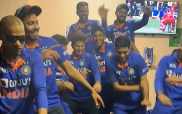 Watch: Team India dances to the beat of ‘Kala Chashma’ to celebrate series victory